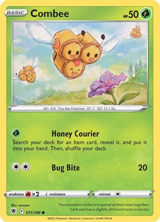 Combee (11)/189 Common Reverse Holofoil