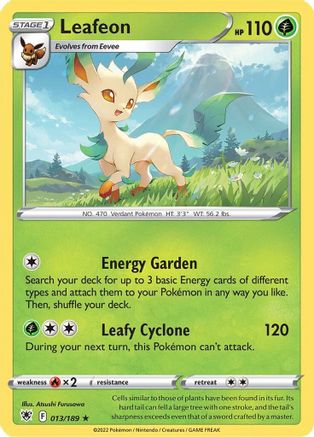Leafeon (13)/189 Rare Reverse Holofoil