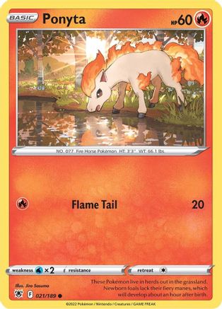 Ponyta (21)/189 Common Reverse Holofoil