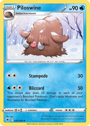 Piloswine (32)/189 Uncommon