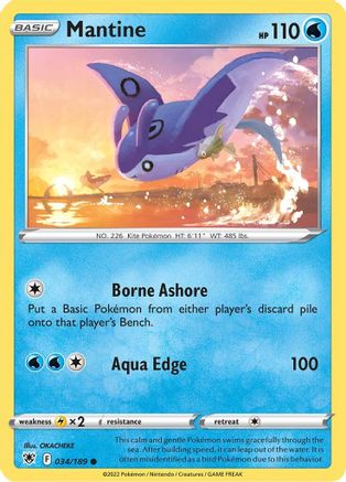 Mantine (34)/189 Common Reverse Holofoil
