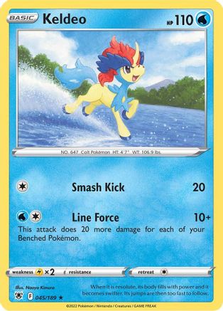 Keldeo (45)/189 Holo Rare Holofoil