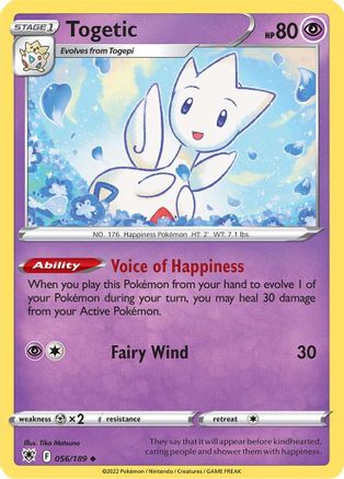 Togetic (56)/189 Uncommon Reverse Holofoil