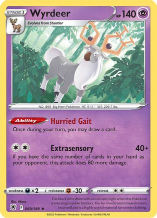 Wyrdeer (69)/189 Holo Rare Holofoil