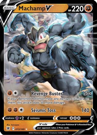 Machamp V (72)/189 Ultra Rare Holofoil