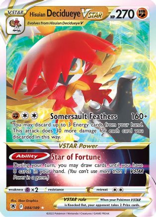 Hisuian Decidueye VSTAR (84)/189 Ultra Rare Holofoil