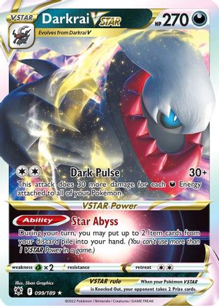 Darkrai VSTAR (99)/189 Ultra Rare Holofoil