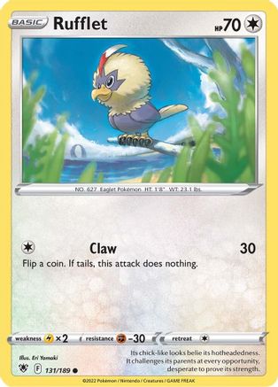 Rufflet (131)/189 Common Reverse Holofoil