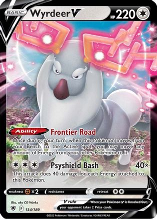 Wyrdeer V (134)/189 Ultra Rare Holofoil