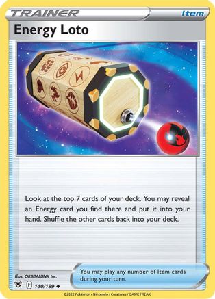 Energy Loto (140)/189 Uncommon Reverse Holofoil