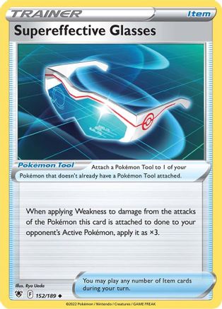 Supereffective Glasses (152)/189 Uncommon Reverse Holofoil
