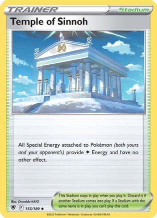 Temple of Sinnoh (155)/189 Uncommon Reverse Holofoil