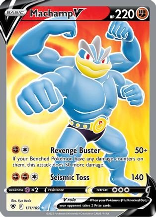 Machamp V (Full Art) (171)/189 Ultra Rare Holofoil