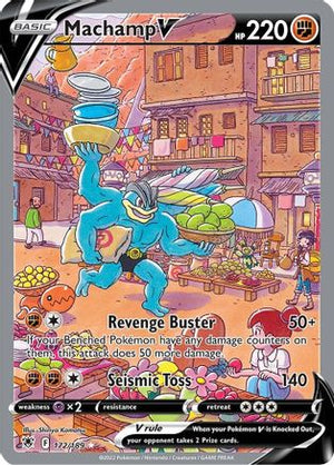 Machamp V (Alternate Full Art) (172)/189 Ultra Rare Holofoil (Cabinet-NM)