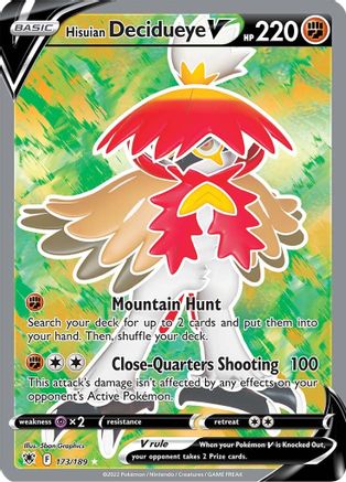 Hisuian Decidueye V (Full Art) (173)/189 Ultra Rare Holofoil