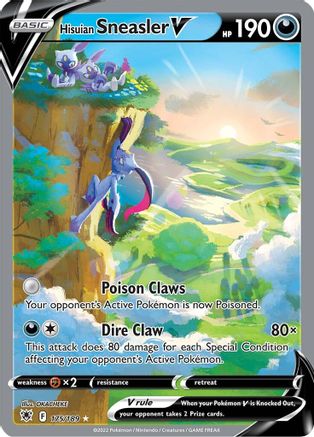 Hisuian Sneasler V (Alternate Full Art) (175)/189 Ultra Rare Holofoil