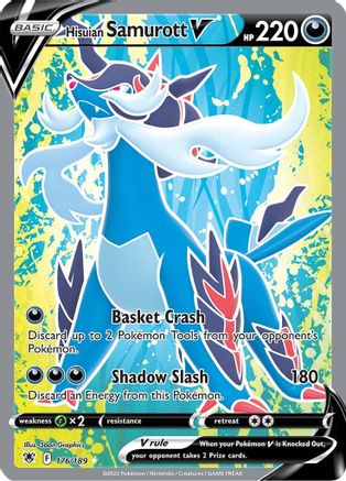 Hisuian Samurott V (Full Art) (176)/189 Ultra Rare Holofoil