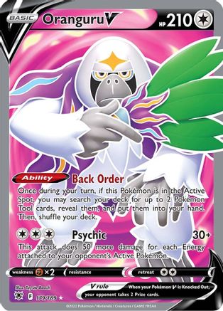 Oranguru V (Full Art) (179)/189 Ultra Rare Holofoil