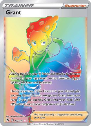 Grant (Secret) (203)/189 Secret Rare Holofoil