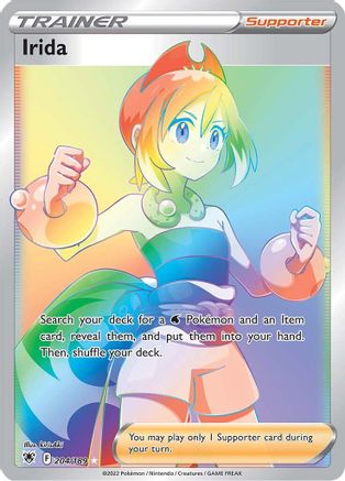 Irida (Secret) (204)/189 Secret Rare Holofoil