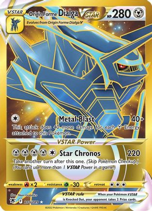 Origin Forme Dialga VSTAR - 210/189 (Secret) (210)/189 Secret Rare Holofoil