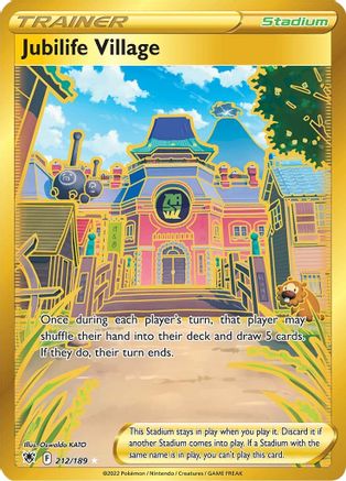 Jubilife Village (Secret) (212)/189 Secret Rare Holofoil