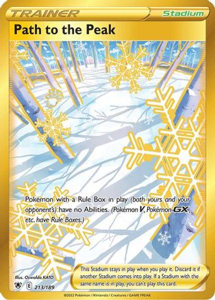 Path to the Peak (Secret) (213)/189 Secret Rare Holofoil