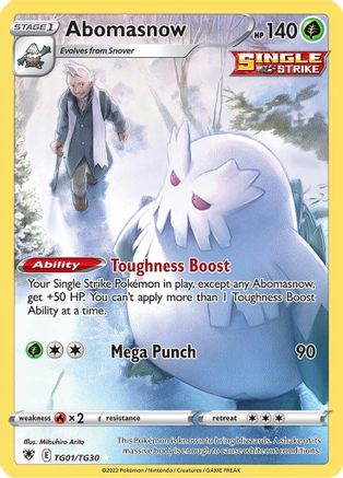 Abomasnow (TG01)/30 Ultra Rare Holofoil