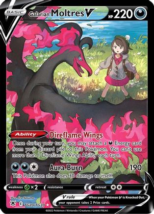 Galarian Moltres V (TG20)/30 Ultra Rare Holofoil