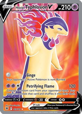 Hisuian Typhlosion V (Full Art) (169)/189 Ultra Rare Holofoil