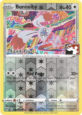 Bunnelby - 150/189 (Thank You Promo) (150) Promo Reverse Holofoil