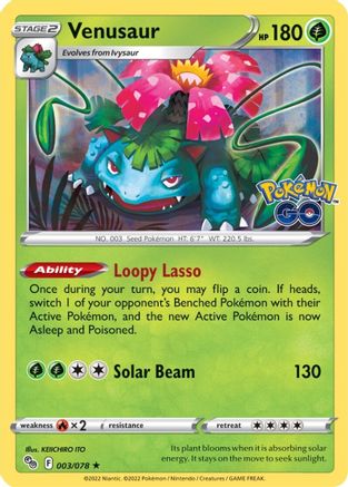 Venusaur (3)/78 Holo Rare Holofoil