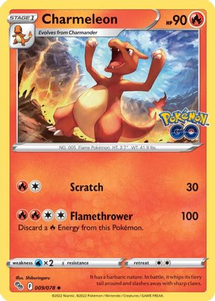 Charmeleon (9)/78 Uncommon Reverse Holofoil