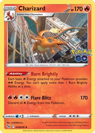 Charizard (10)/78 Holo Rare Holofoil