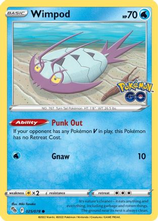 Wimpod (25)/78 Common Reverse Holofoil
