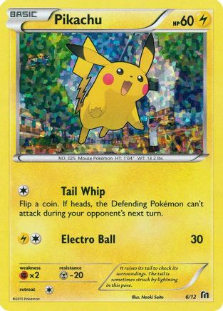 Pikachu - 6/12 (6)/12 Promo Holofoil