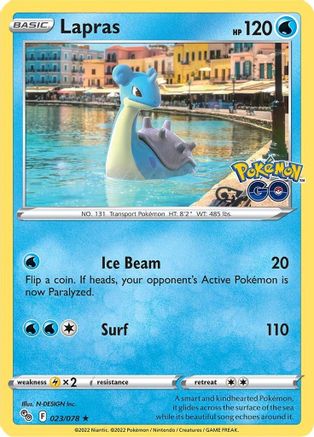 Lapras (23)/78 Holo Rare Holofoil