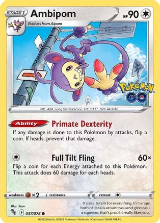 Ambipom (57)/78 Common Reverse Holofoil