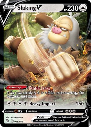 Slaking V (58)/78 Ultra Rare Holofoil