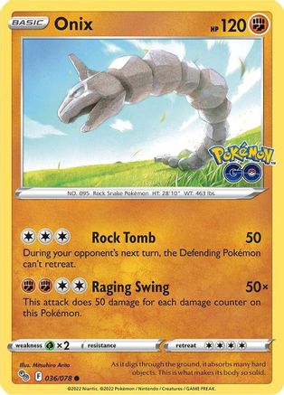 Onix (36)/78 Common Reverse Holofoil