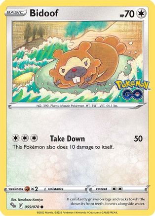 Bidoof (59)/78 Common