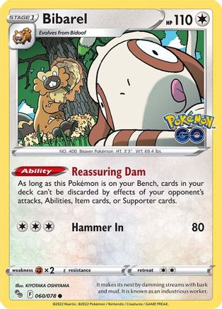 Bibarel (60)/78 Common Reverse Holofoil