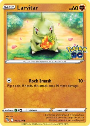 Larvitar (37)/78 Common Reverse Holofoil