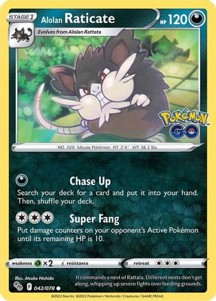 Alolan Raticate (42)/78 Common Reverse Holofoil