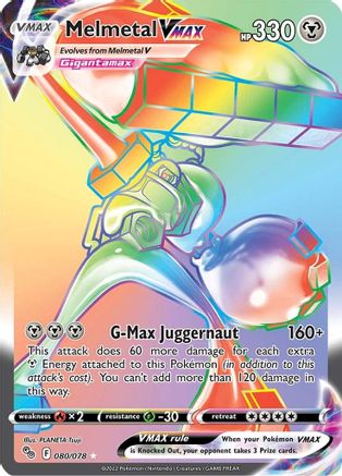 Melmetal VMAX (Secret) (80)/78 Secret Rare Holofoil