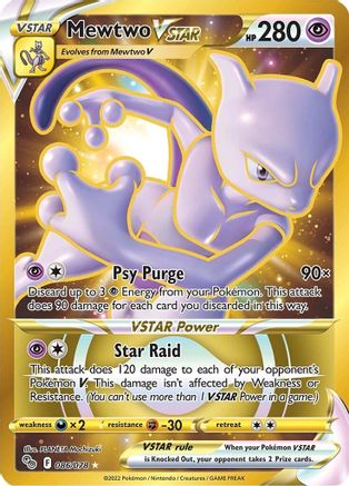 Mewtwo VSTAR (86) (Secret) (86)/78 Secret Rare Holofoil