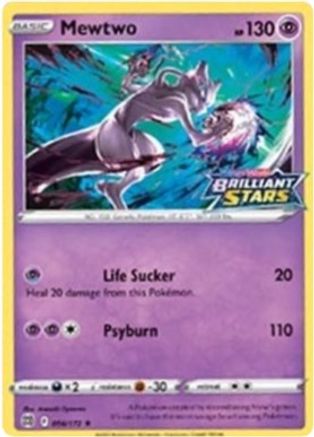 Mewtwo - 056/172 (Brilliant Stars Stamped) (56) Promo Holofoil