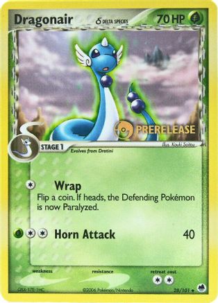 Dragonair (Delta Species) - 28/101 (Prerelease) (28) Promo