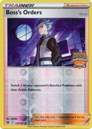 Boss's Orders - 132/172 (Regional Championships) (132) Promo Reverse Holofoil