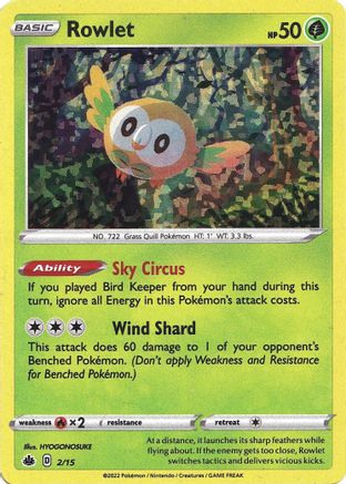 Rowlet - 2/15 (2) Promo Holofoil